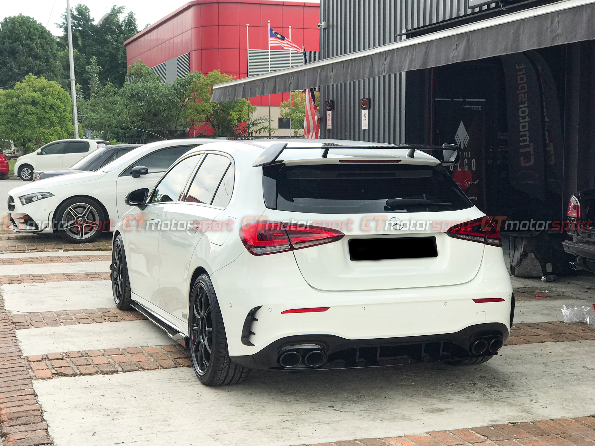 Mercedes Benz A-Class W177 Installed A45s Rear Canard