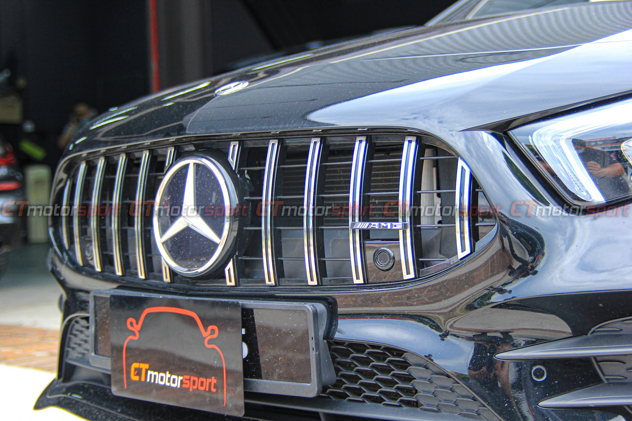 Mercedes Benz A-Class W177 Hatchback Installed GT Style Front Grill