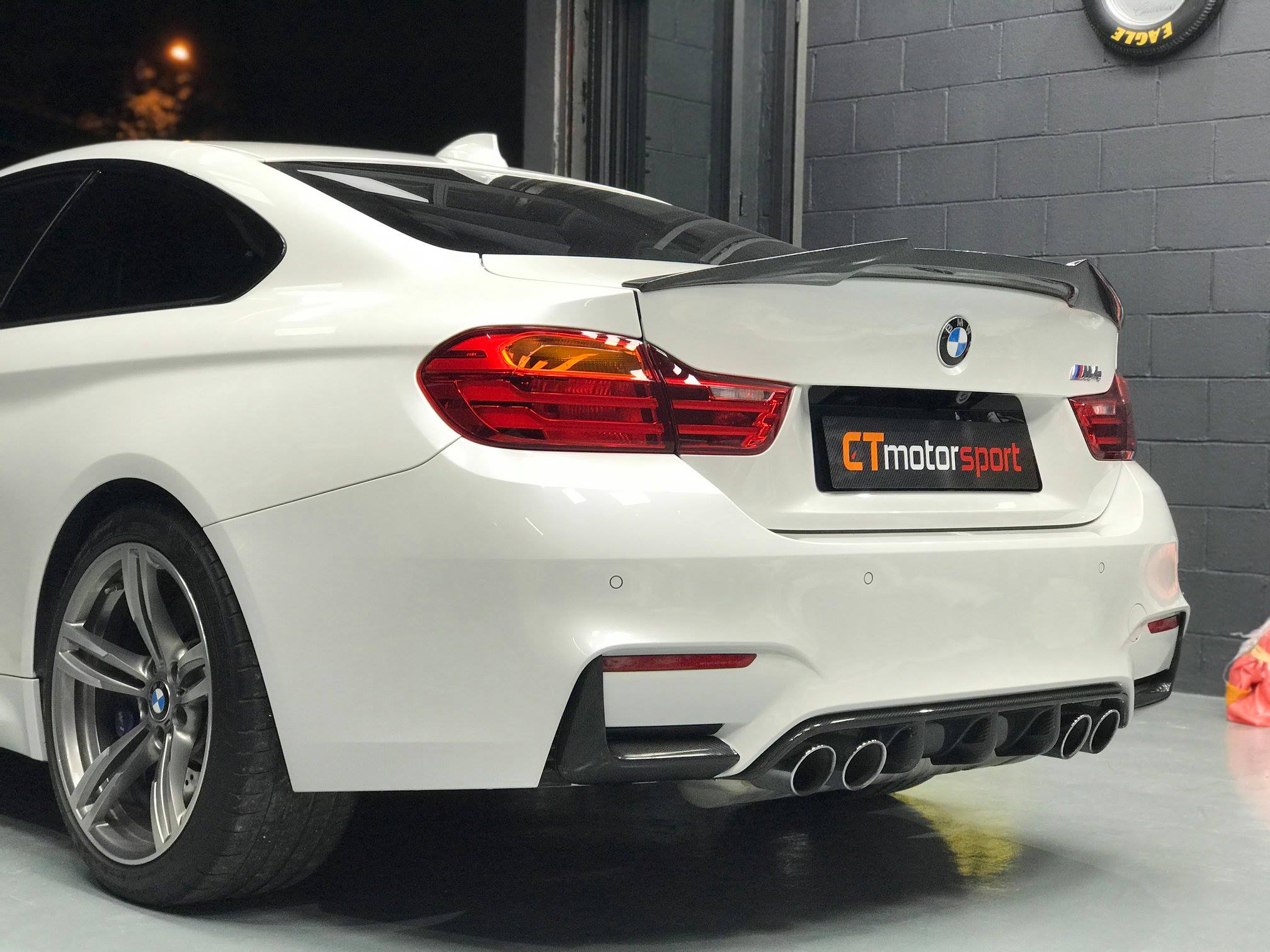 BMW F80 F82 M3 M4 Installed Carbon Fiber Rear Diffuser