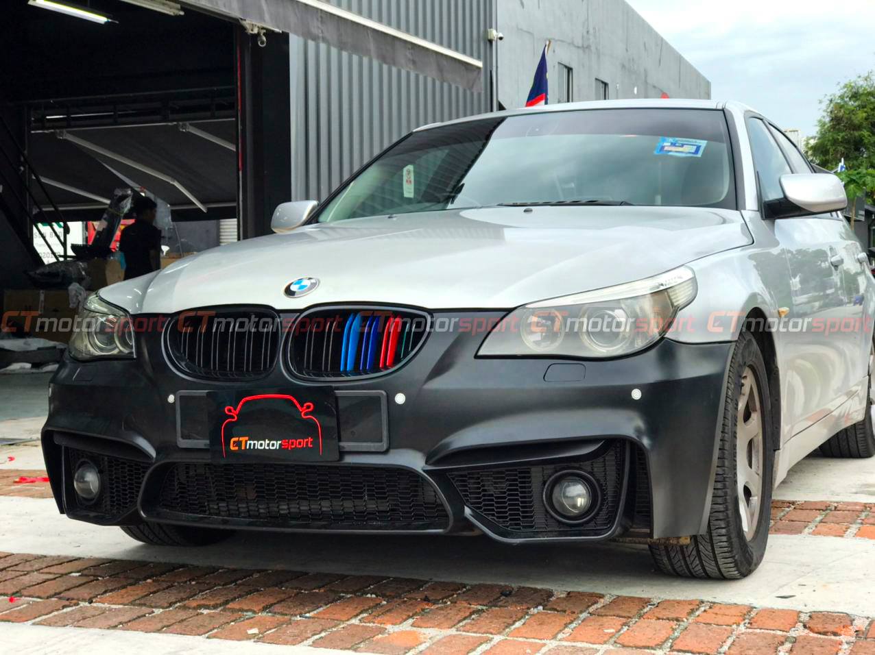 BMW E60 5 Series Installed M4 Design Front Bumper Complete
