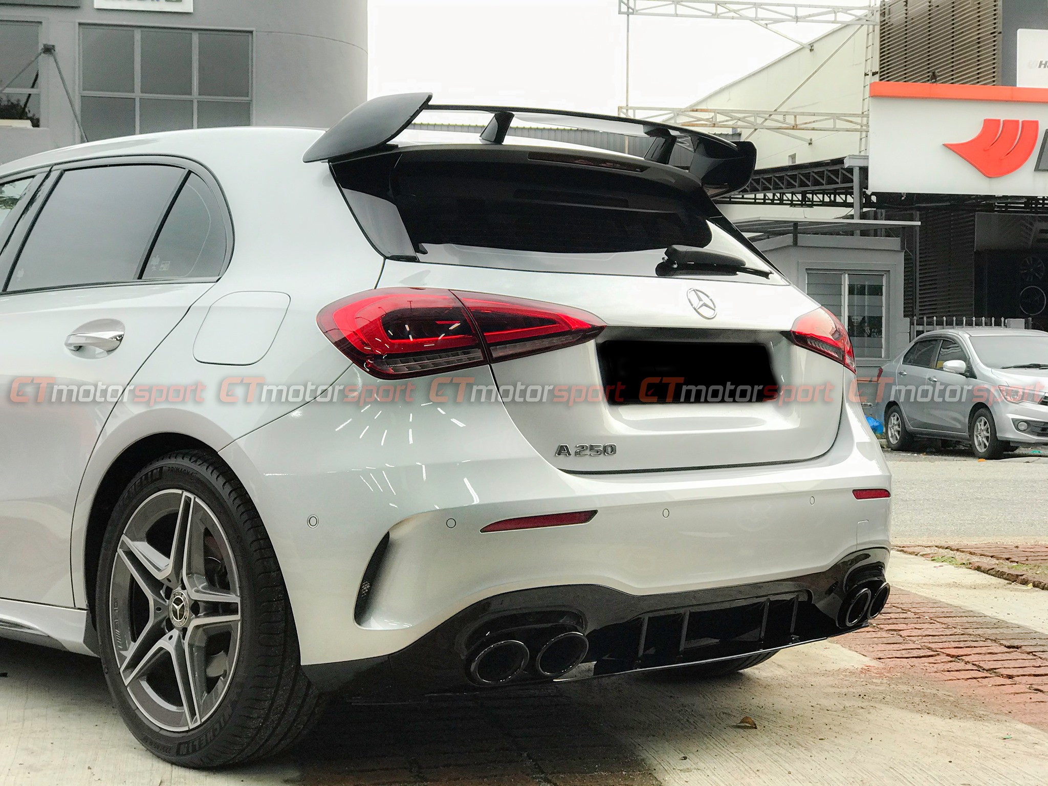 Mercedes Benz A-Class W177 Installed A45s Rear Spoiler