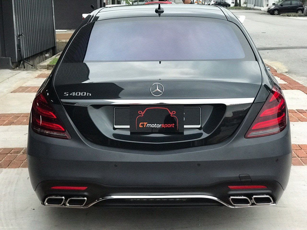 Mercedes Benz S-Class W222 Installed S63 Facelift Rear Diffuser