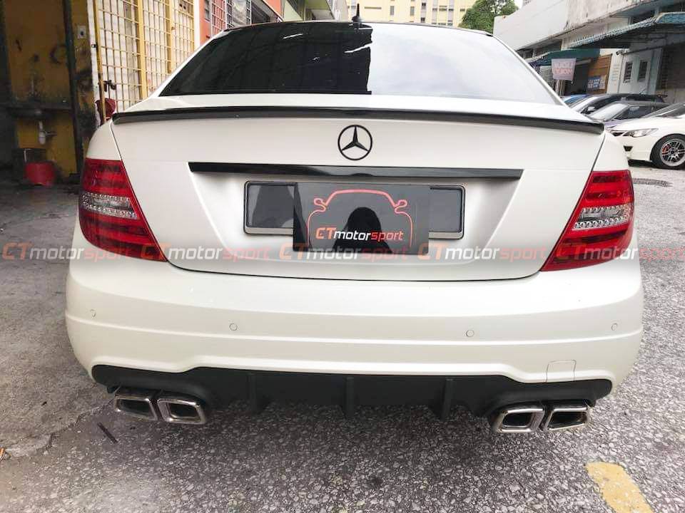 Mercedes-Benz C-Class W204 Facelift Installed C63 Full Bodykit Conversion
