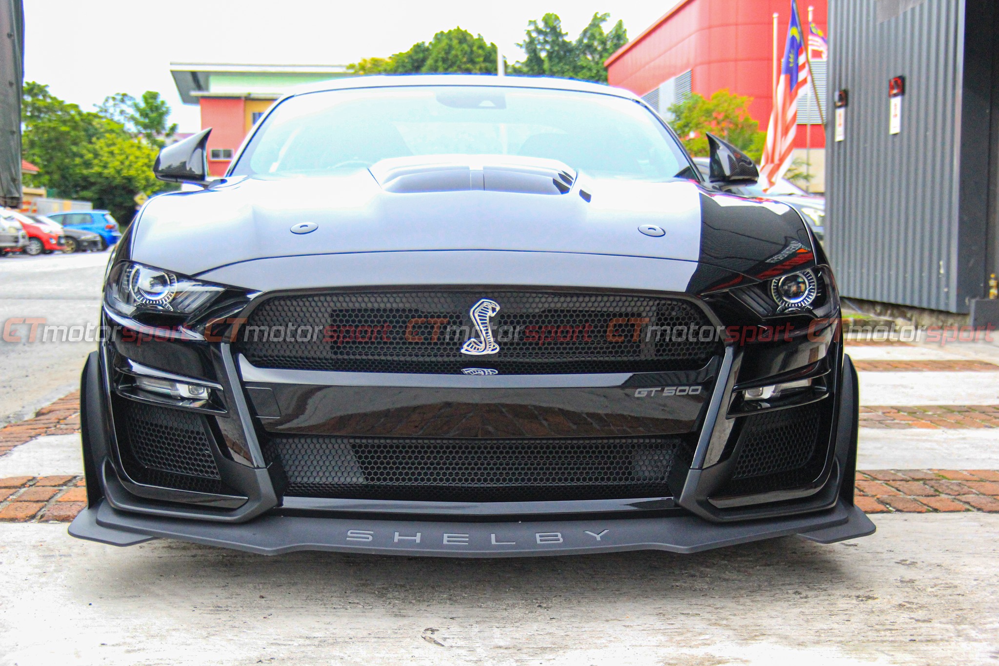 Ford Mustang 2.3 / 5.0 Installed GT500 Front Bumper Complete Kit