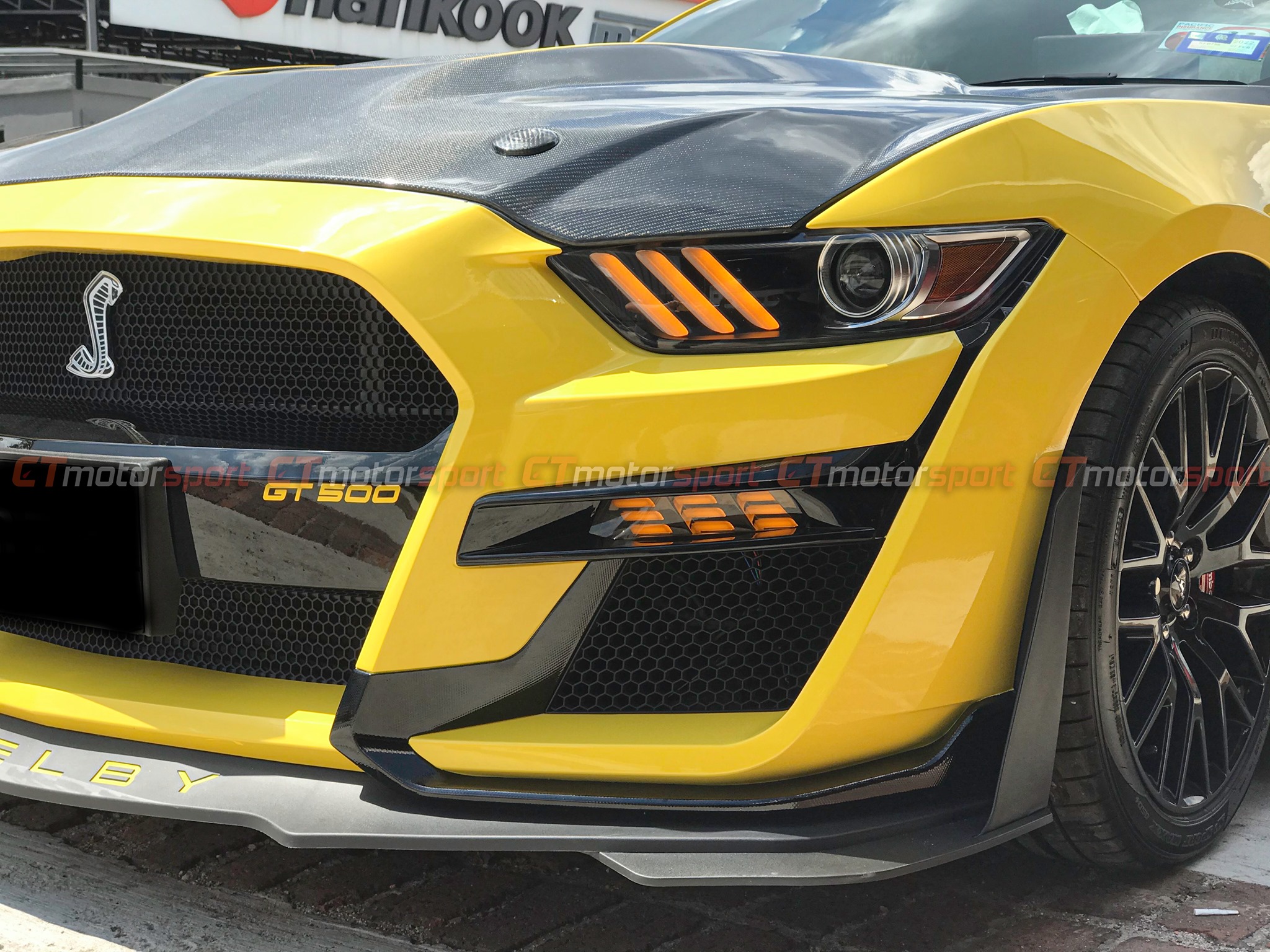 Ford Mustang 2.3 / 5.0 Installed Smoked LED Front Signal Lamp