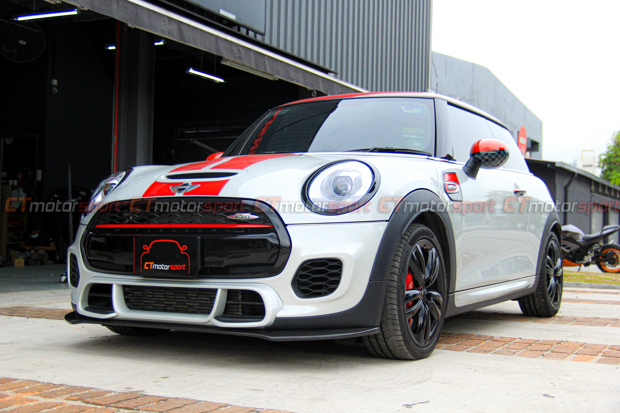 MINI Cooper / Cooper S F55 F56 Installed JCW Side Mirror Cover