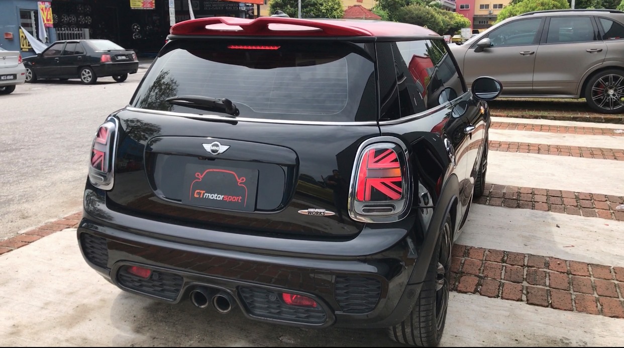 MINI Cooper / Cooper S F55 F56 Installed Union Jack Albino Rear LED Tail Lamp