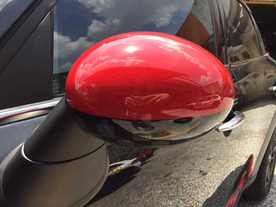 MINI Countryman R60 Installed JCW Side Mirror Cover