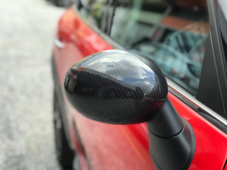 MINI Countryman R60 Installed Dry Carbon Side Mirror