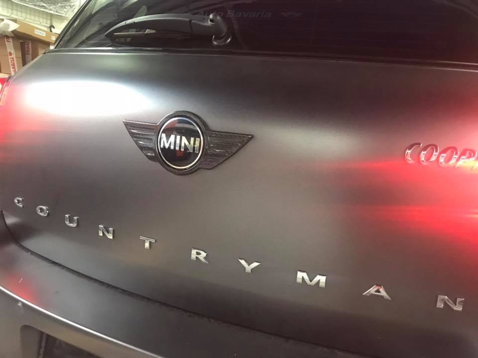 MINI Countryman R60 Installed Dry Carbon Fibre Big Rear Emblem