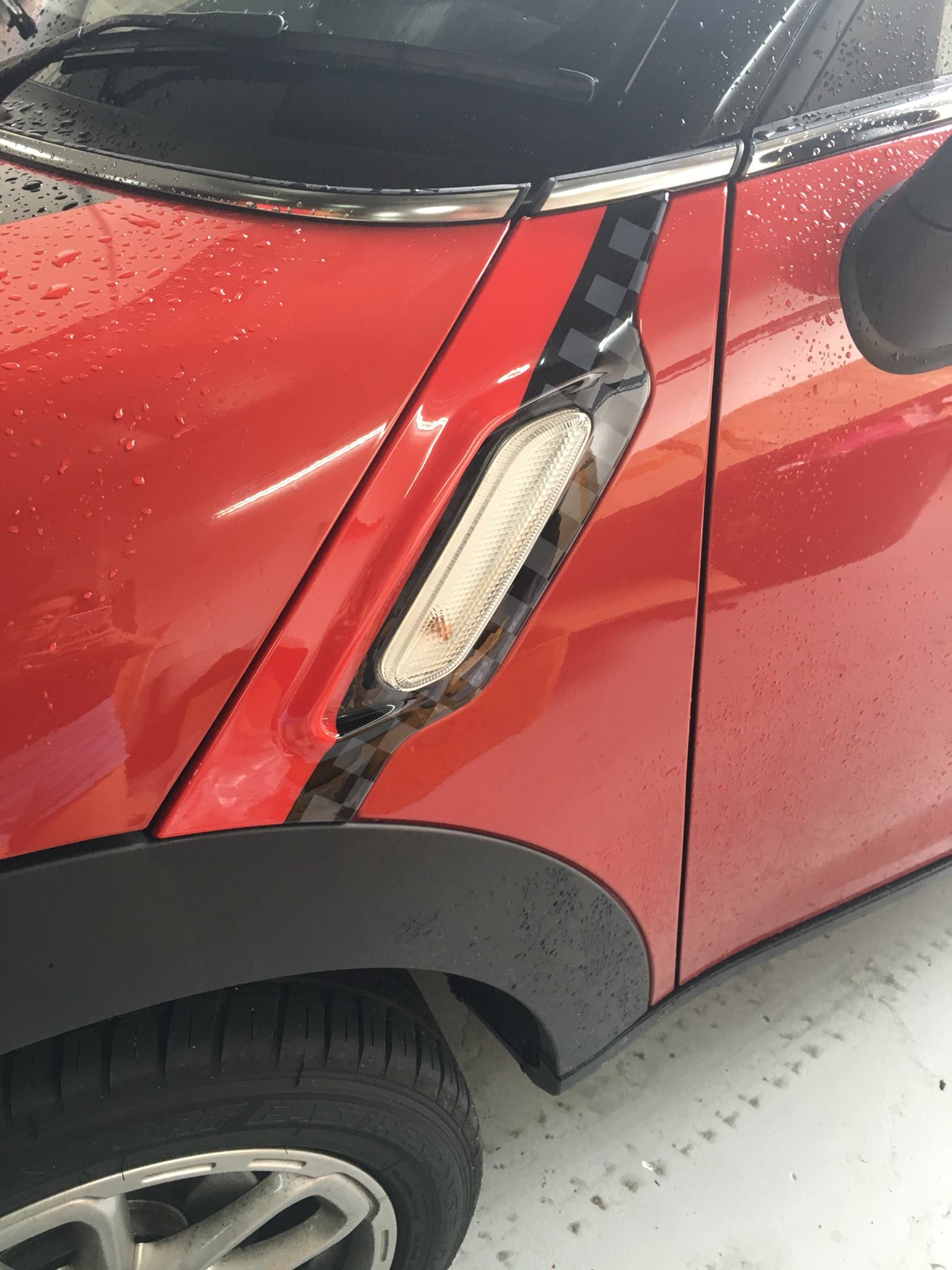 MINI Countryman R60 Installed JCW Side Fender Cover