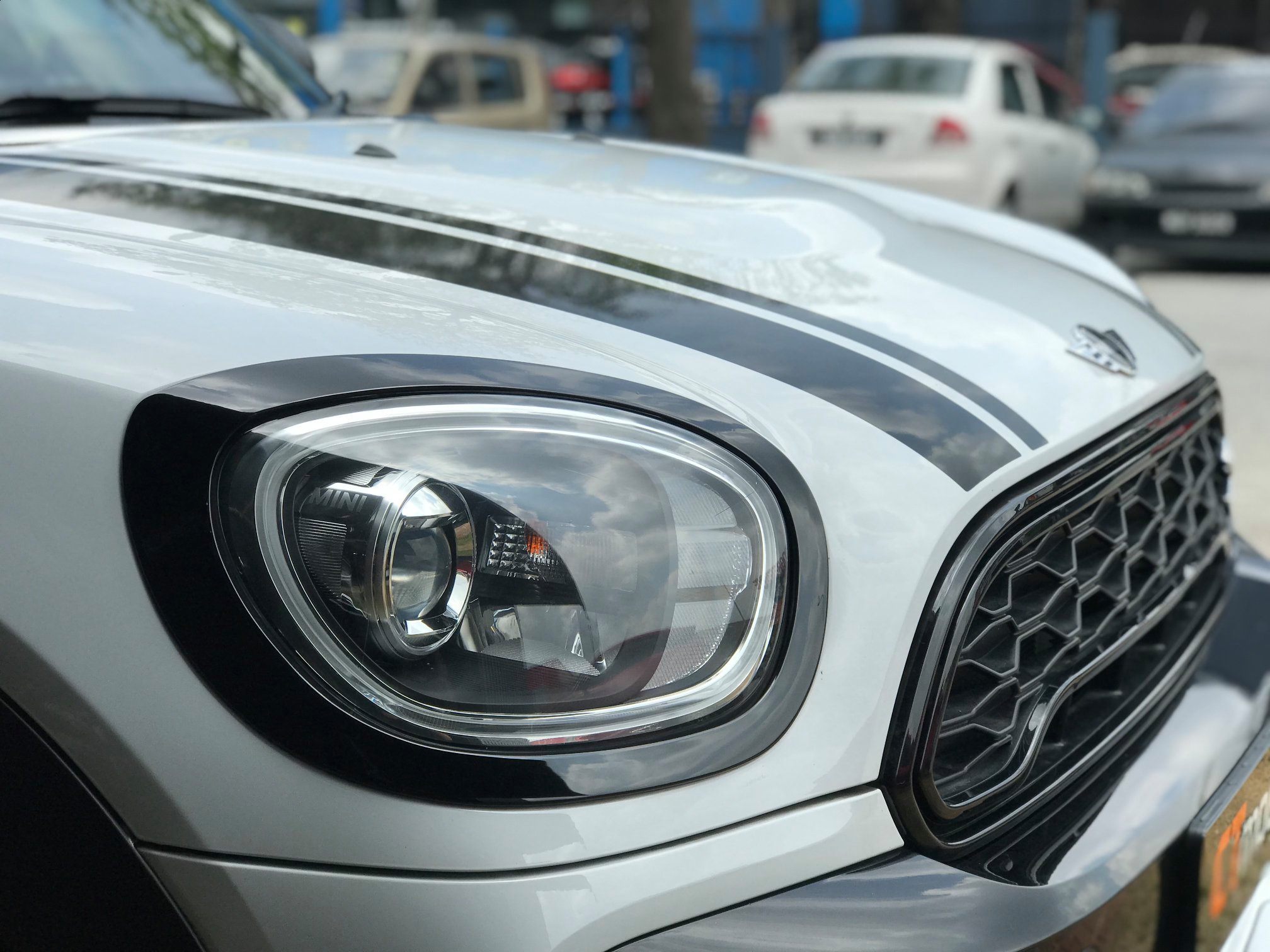 MINI Countryman F60 Installed Front Headlamp Trim
