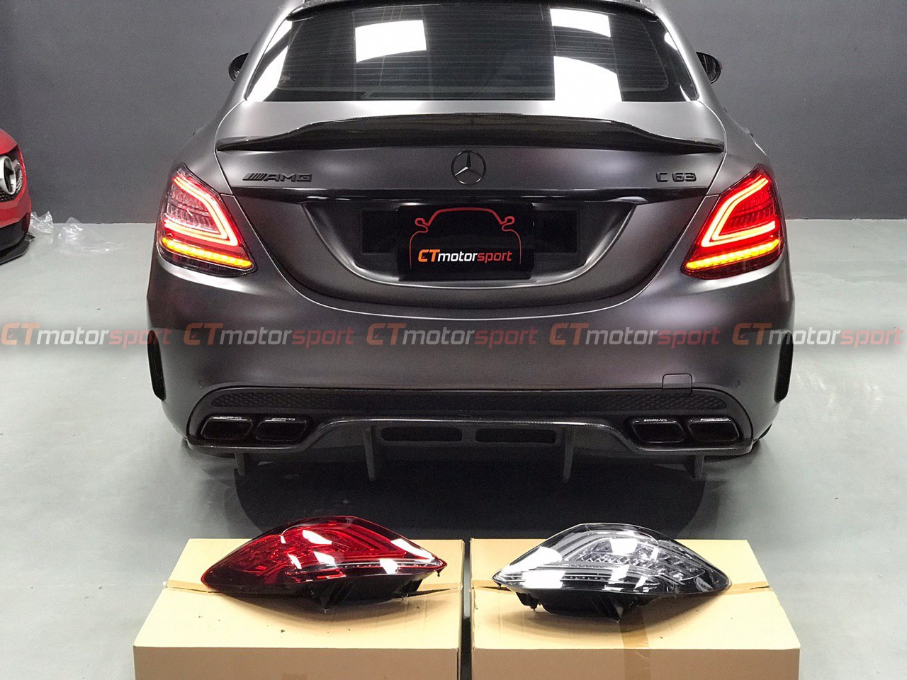 Mercedes Benz C-Class W205 Installed Facelift Rear Tail Lamp