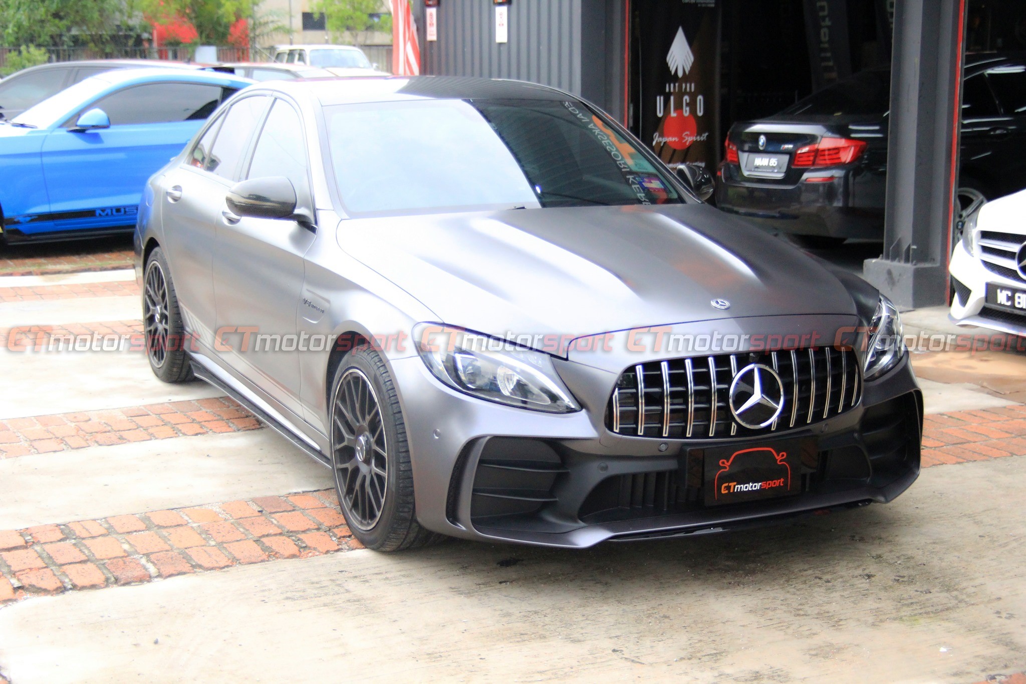 Mercedes Benz C-Class W205 Installed C63 Front Hood Metal