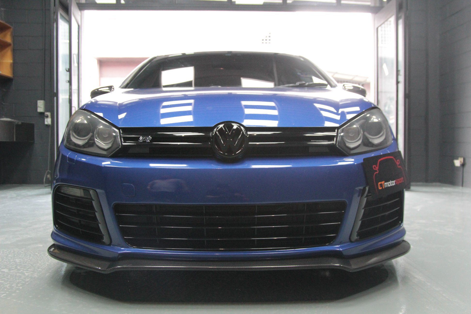 Volkswagen Golf MK6 Installed Carbon Fiber Front Lip R20 Kit