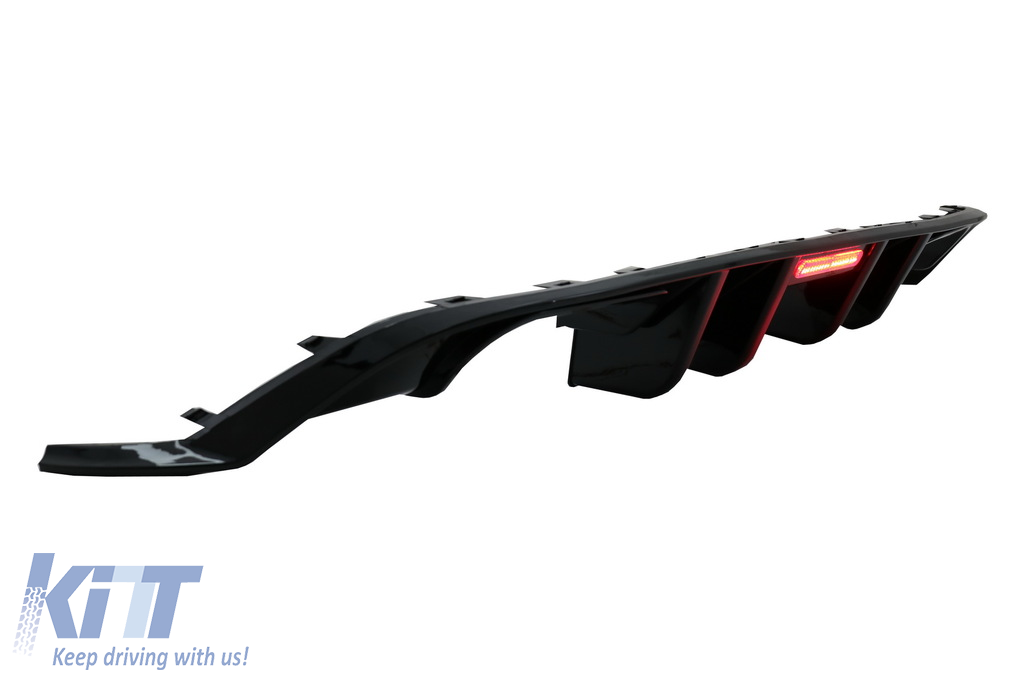 Volkswagen Golf MK7.5 Installed GTi Carbon Fiber Rear Diffuser with Reflector