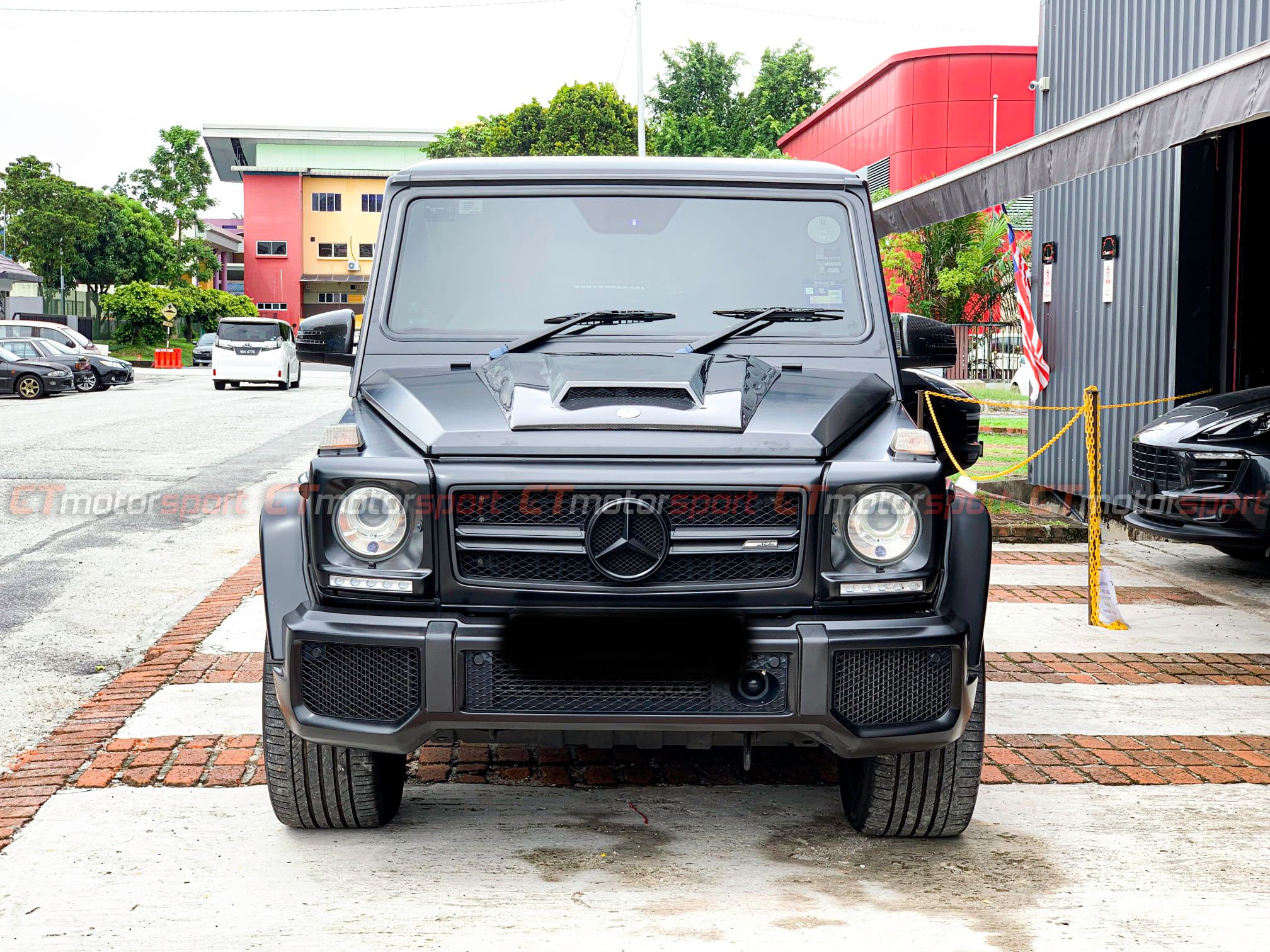 Mercedes G Class W463 Front Hood Scoop Carbon Fiber