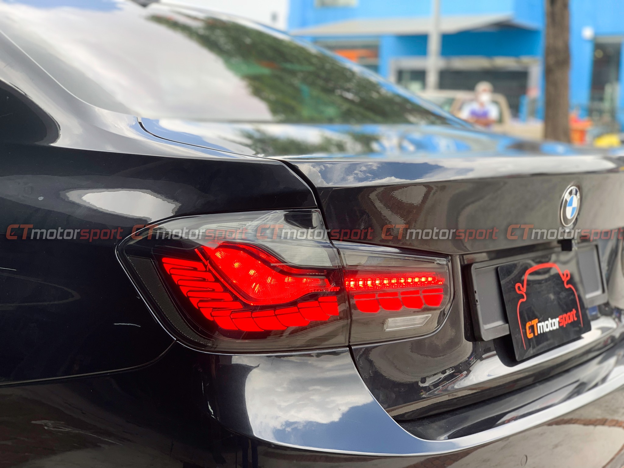 BMW F30 3 Series Smoked Dragon Scale Rear Tail Lamp