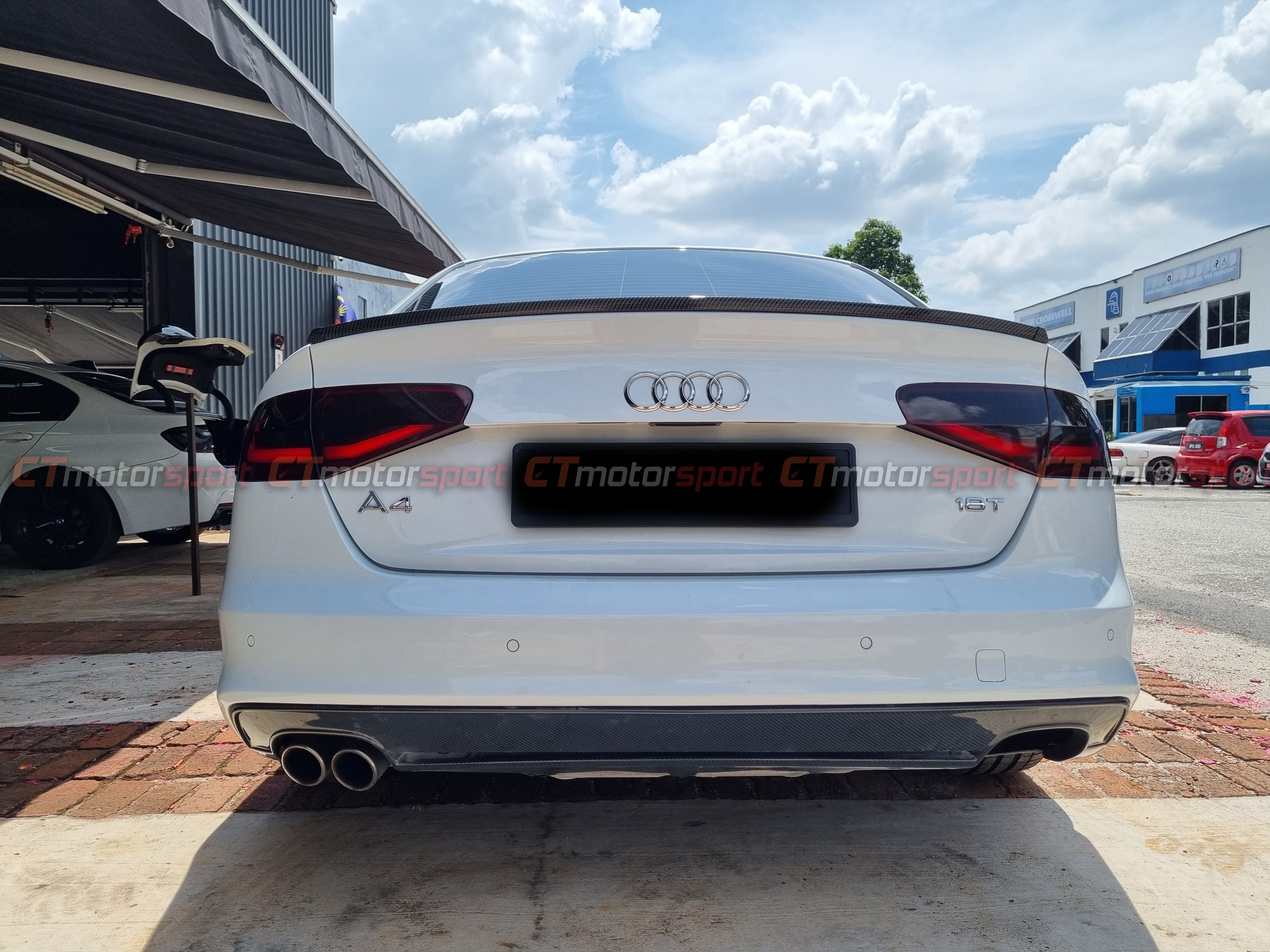 Audi A4 B8.5 S Line Rear Diffuser Carbon Quad Exhaust 