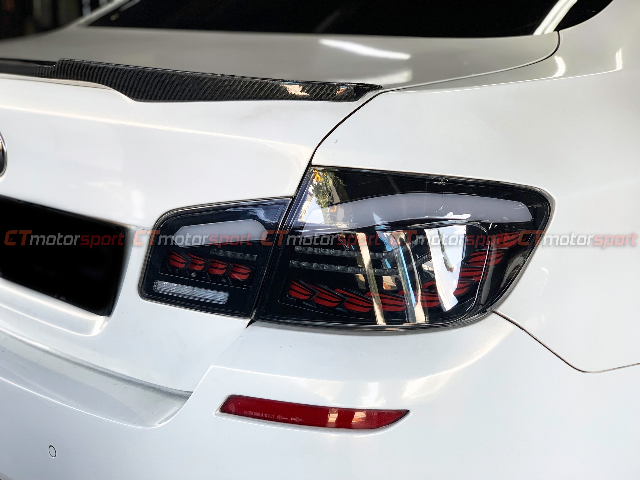 BMW F10 5 Series Installed Dragon Scale Rear Tail Lamp