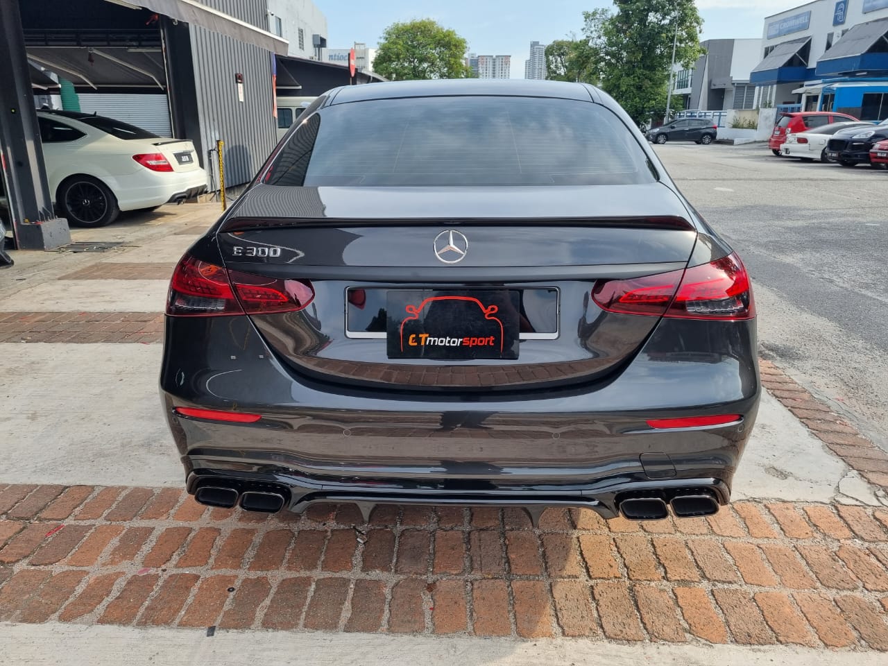 Mercedes-Benz E-Class W213 Facelift Installed Rear Boot Spoiler Gloss Black