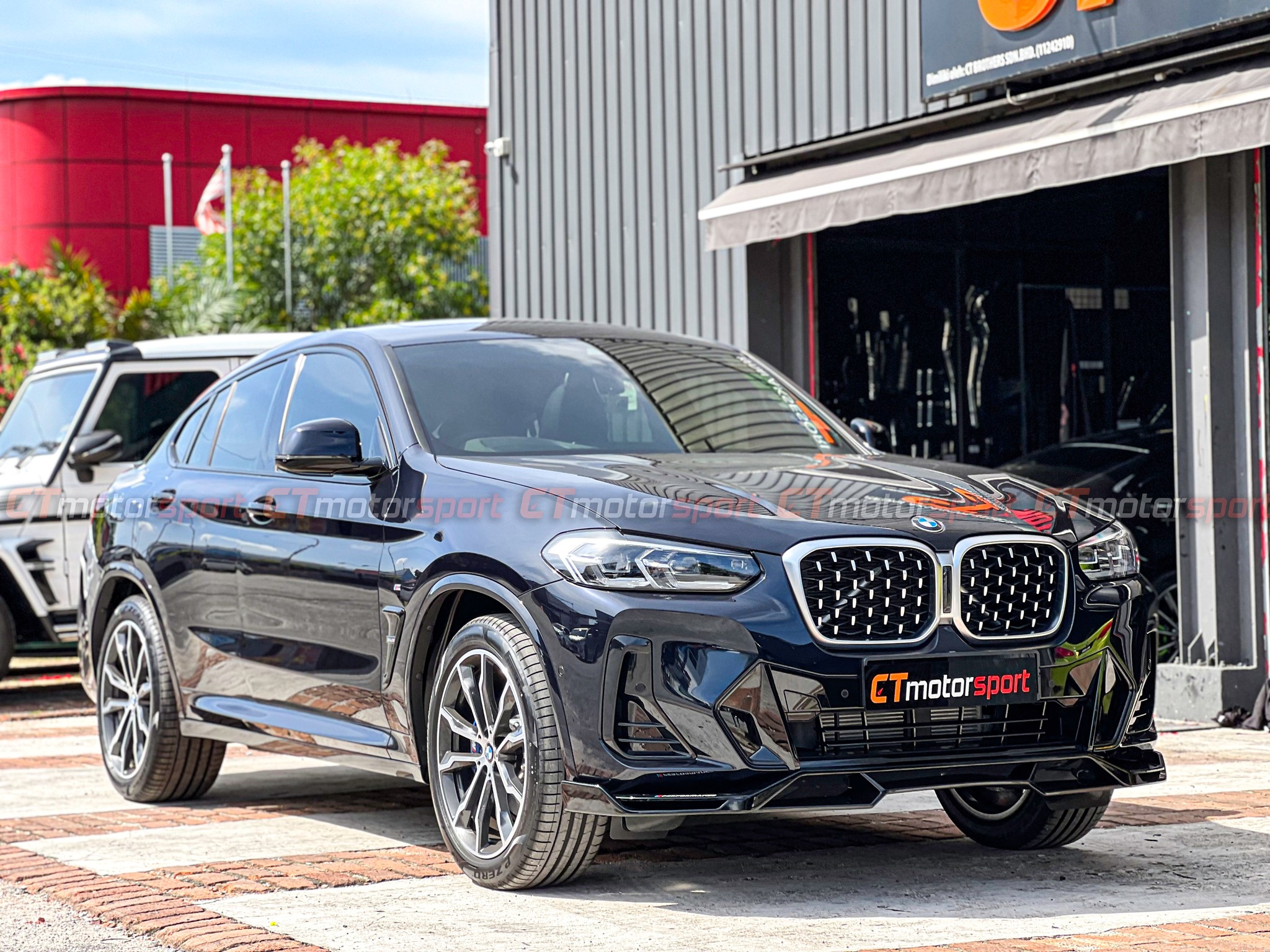 BMW G02 LCI M Performance ABS Front Lip Gloss Black