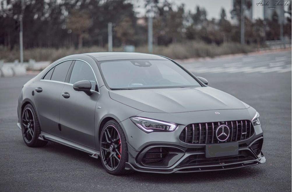 Mercedes W118 CLA 45s Front Lip Dry Carbon Set Kit