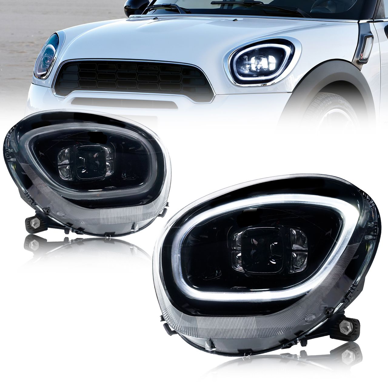 MINI R60 Countryman Front Head lamp F60 Style Bar