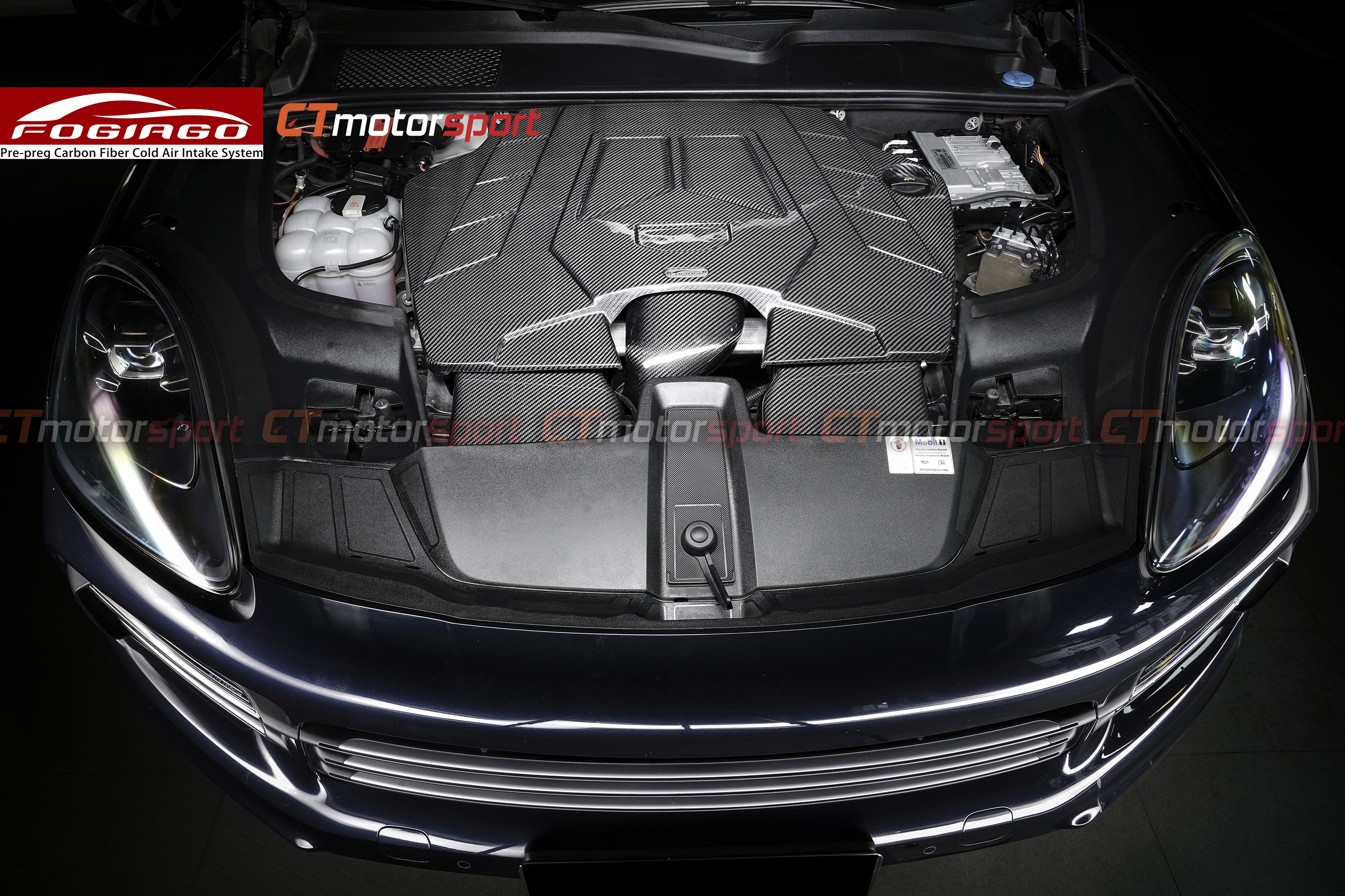 Porsche Cayenne 9Y0 2018-ON 3.0T FOGIAGO Dry Carbon Cold Air Intake with BMC Air Filter