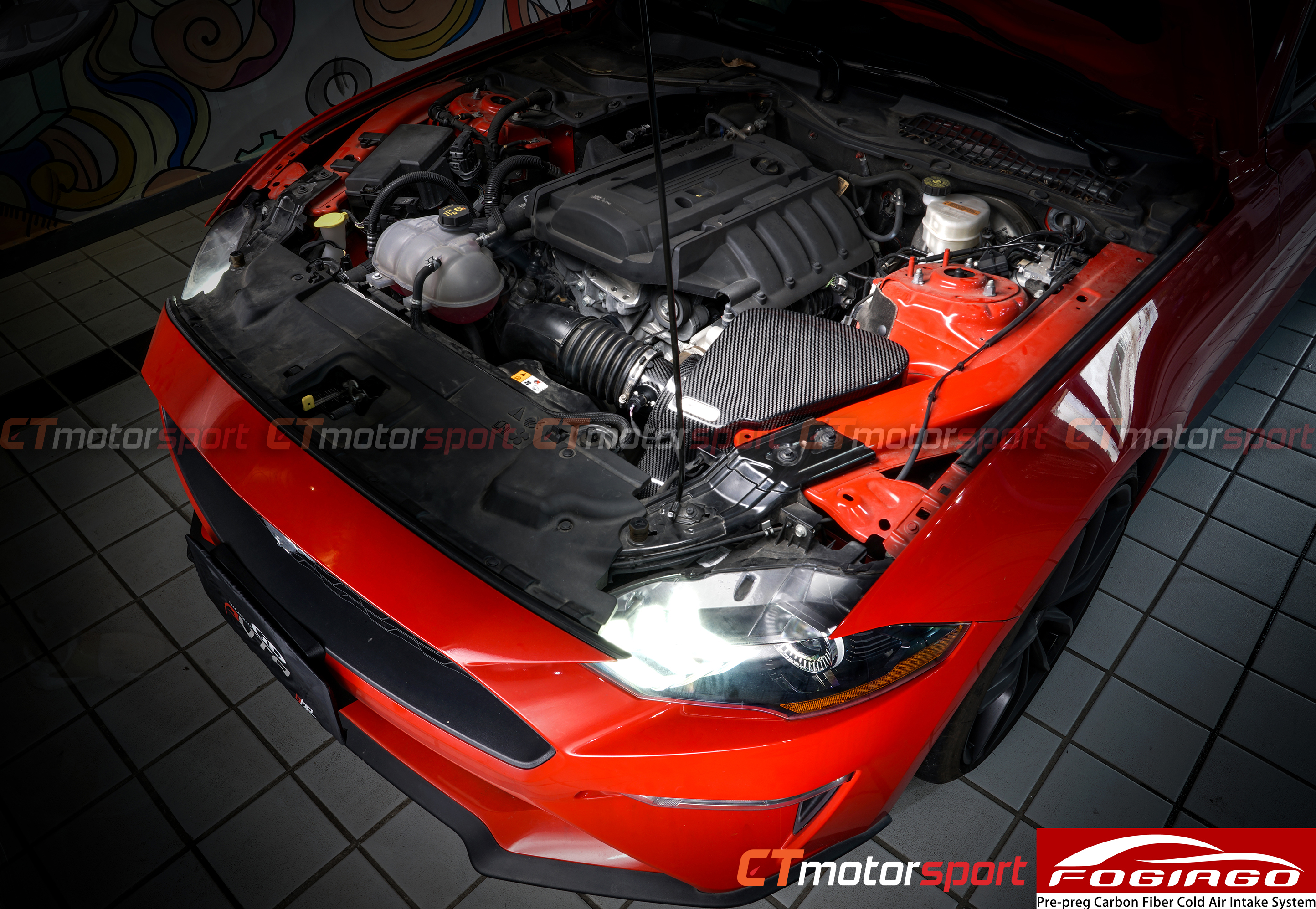 Mustang 2.3T FOGIAGO Dry Carbon BMC Cold Air Intake System