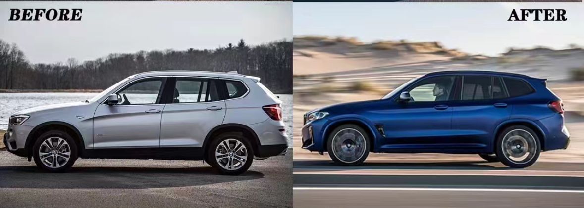 BMW F25 X3 convert F97 X3M LCI Bodykit