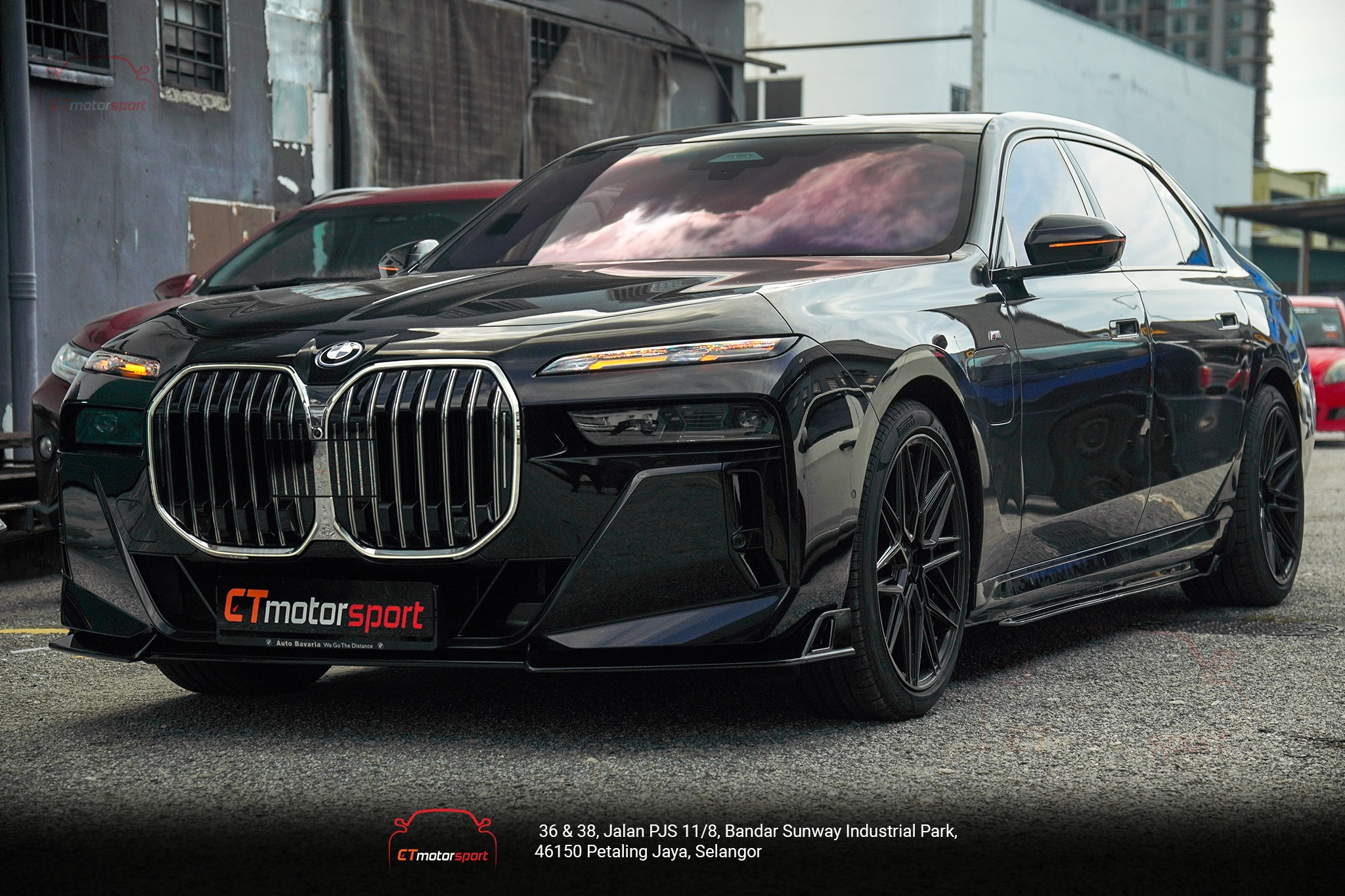 BMW i7 G70 M760i Black Warrior Lip Kit Aerokit