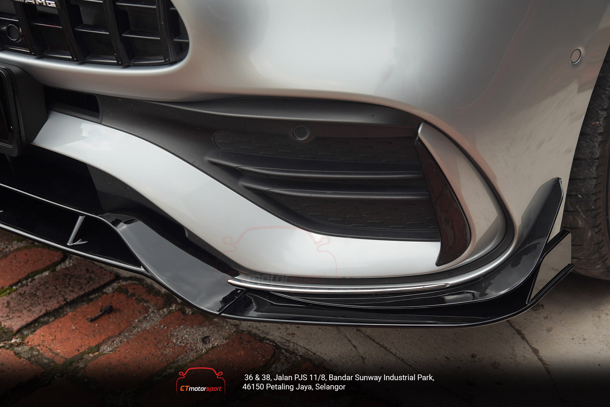 Mercedes W206 AMG Line Front Canard With Airduct