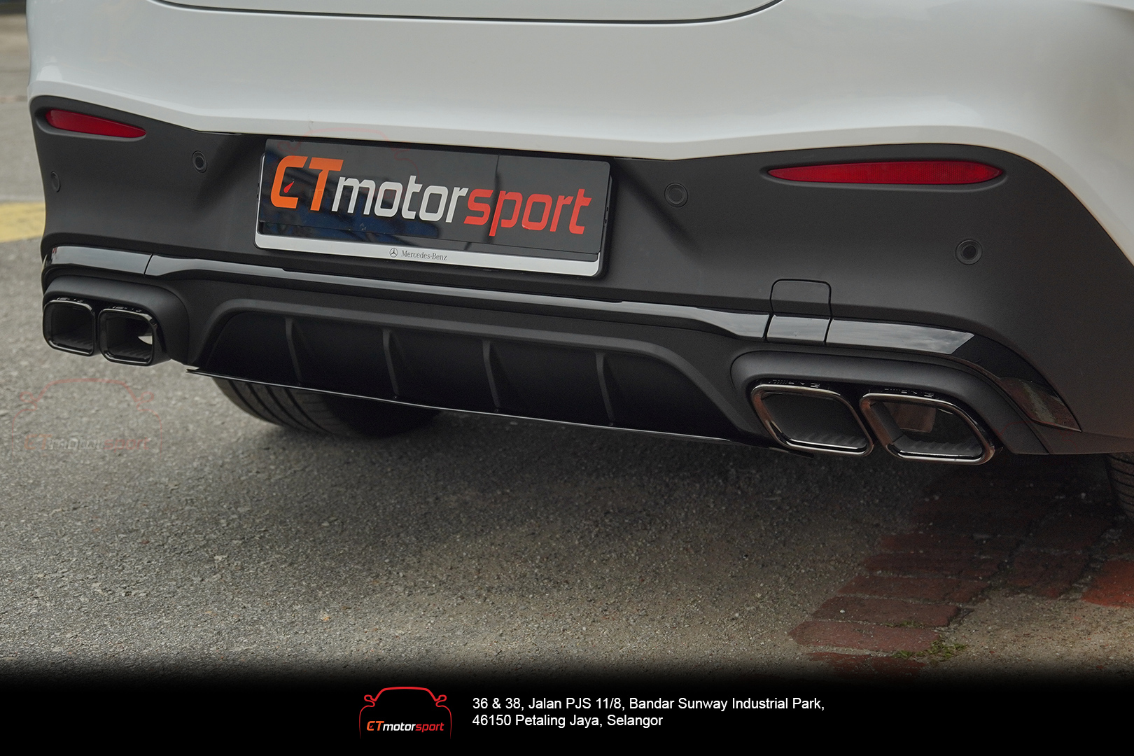 Mercedes X254 GLC 300 Coupe Rear Diffuser