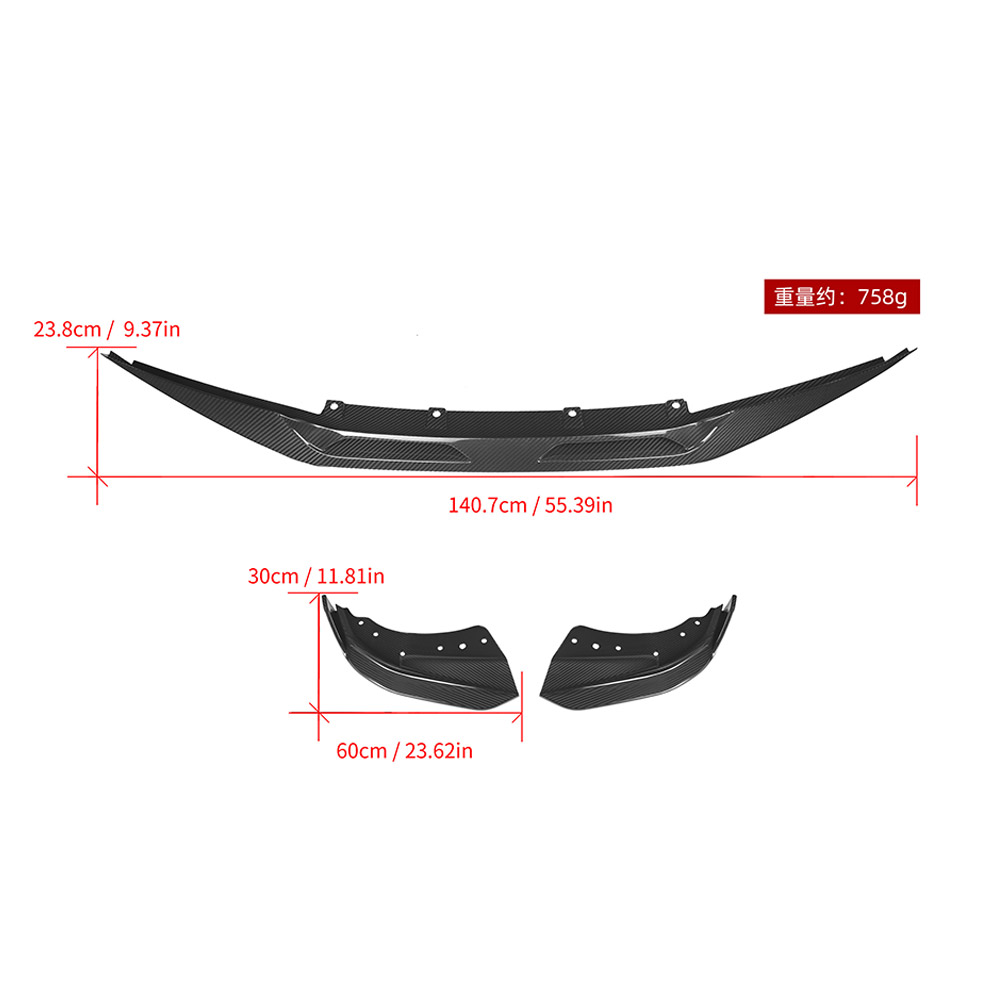 BMW G22 4 Series G22 SQ Style Carbon Fiber Front Lip