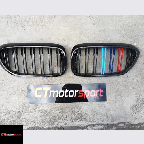 BMW G30 5 Series Installed M5 Tri Color Style Front Grille 
