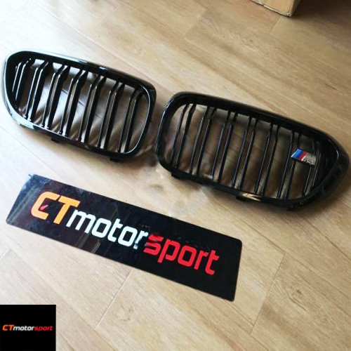 BMW G30 5 Series Installed M5 Grille Front Kidney Grill Bodykit 