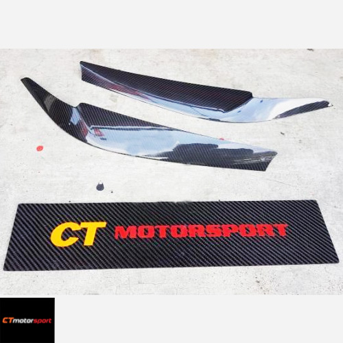 BMW G30 5 Series Installed Carbon Fiber Eyelid Trim Cover 