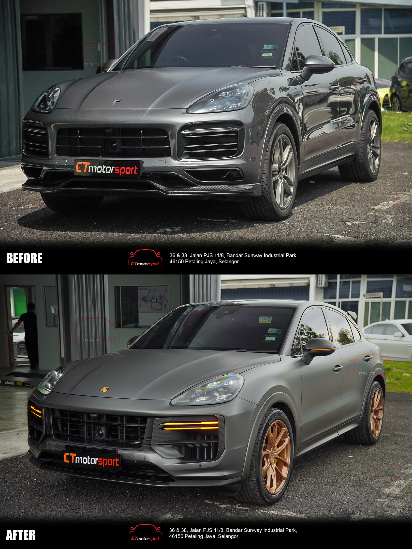 Porsche 9Y0.1 Upgrade to 9Y0.2 Turbo GT Style Bodykit + TurboGT Rims