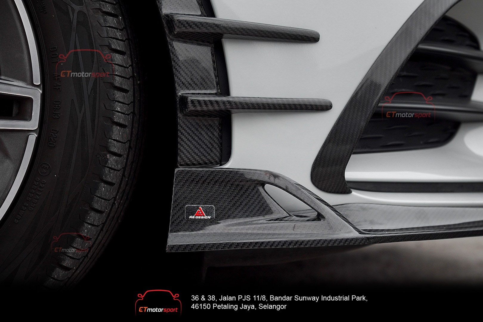 Mercedes w177 A35 Front Canard Ae Design