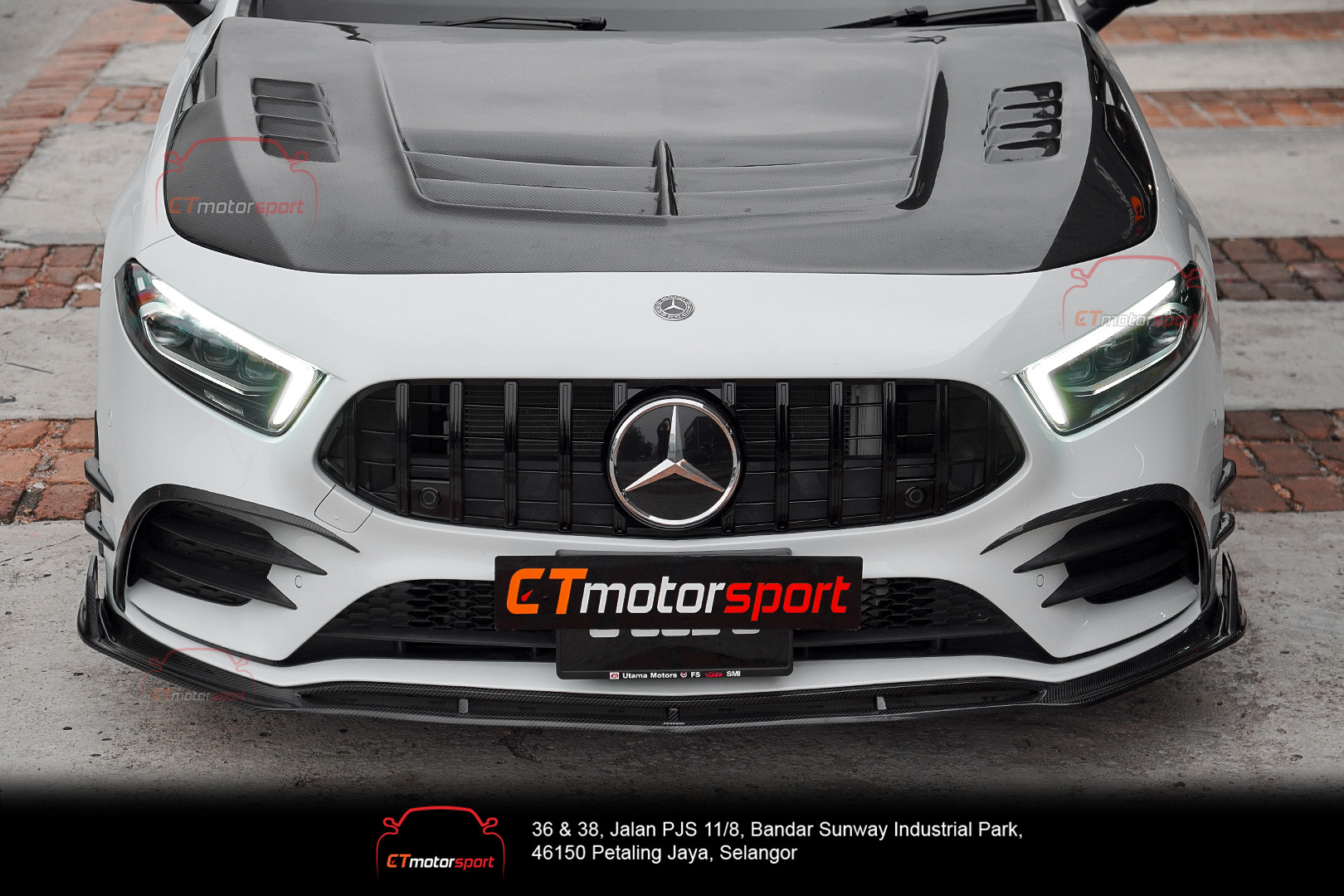 Mercedes w177 A35 GT Grill Gloss Black