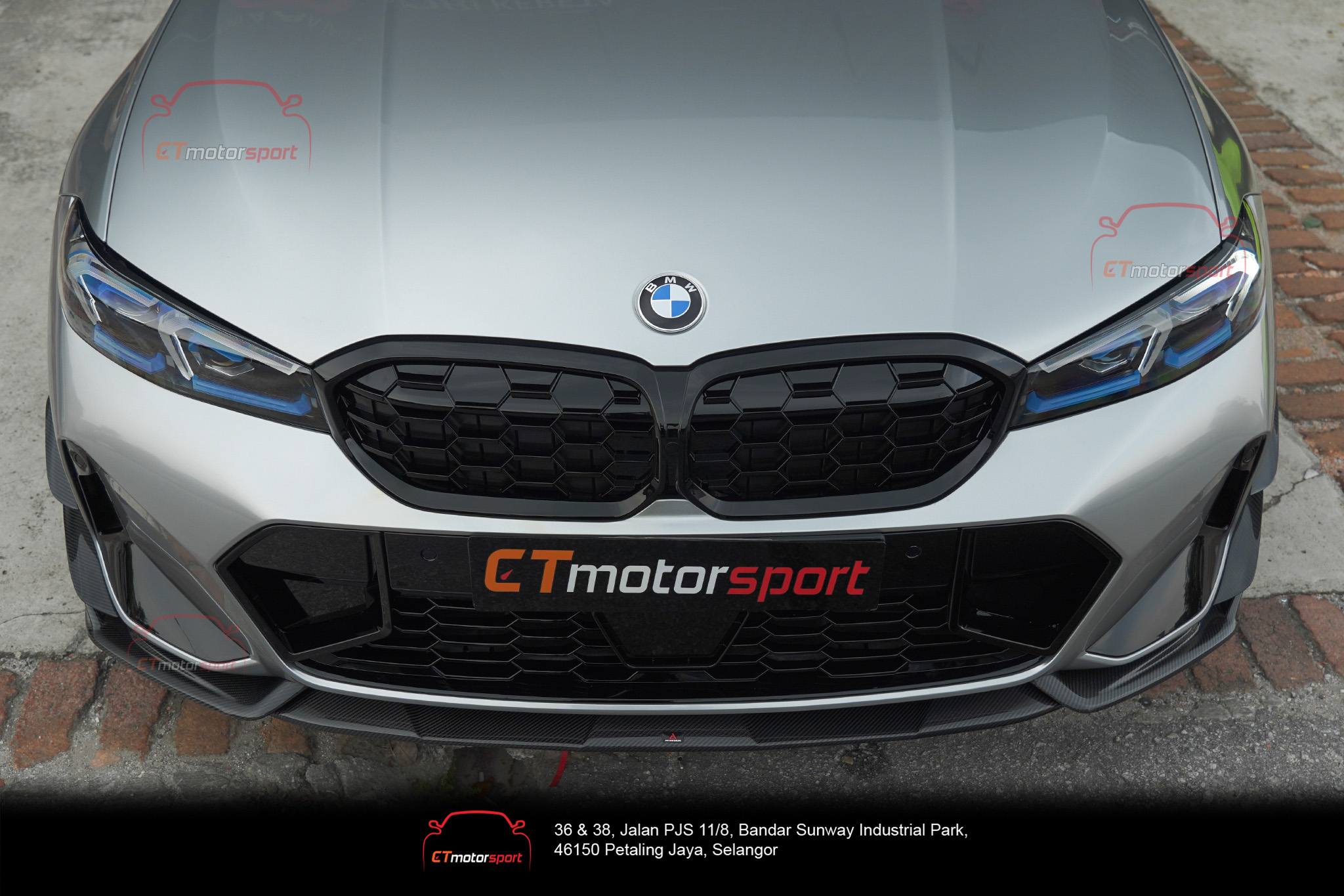 BMW G20 LCI AE-Design Front Lip Dry Carbon