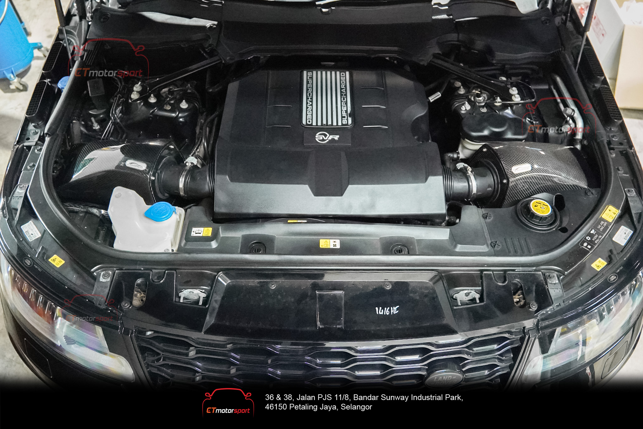 Range Rover SVR 5.0 FOGIAGO Cold Air Intake Dry Carbon with BMC Air Filter