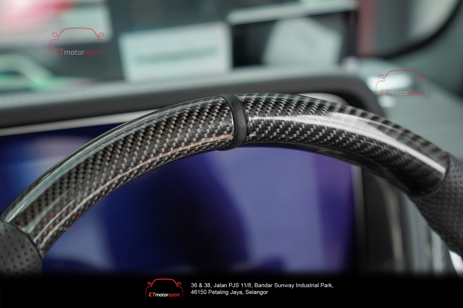 Mercedes Benz Leather Carbon Fiber Brabus with Black Center