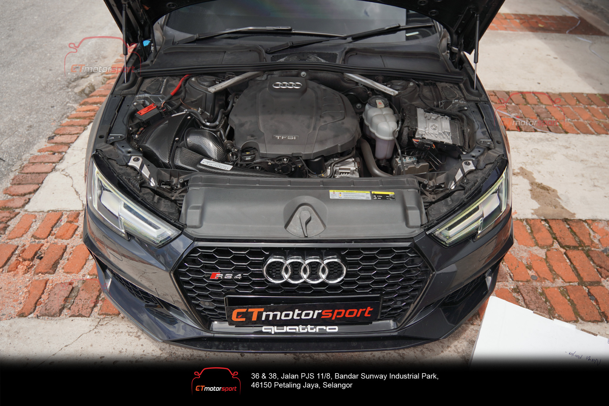 Audi B9 A4 2.0T FOGIAGO Cold Air Intake Dry Carbon with BMC Air Filter