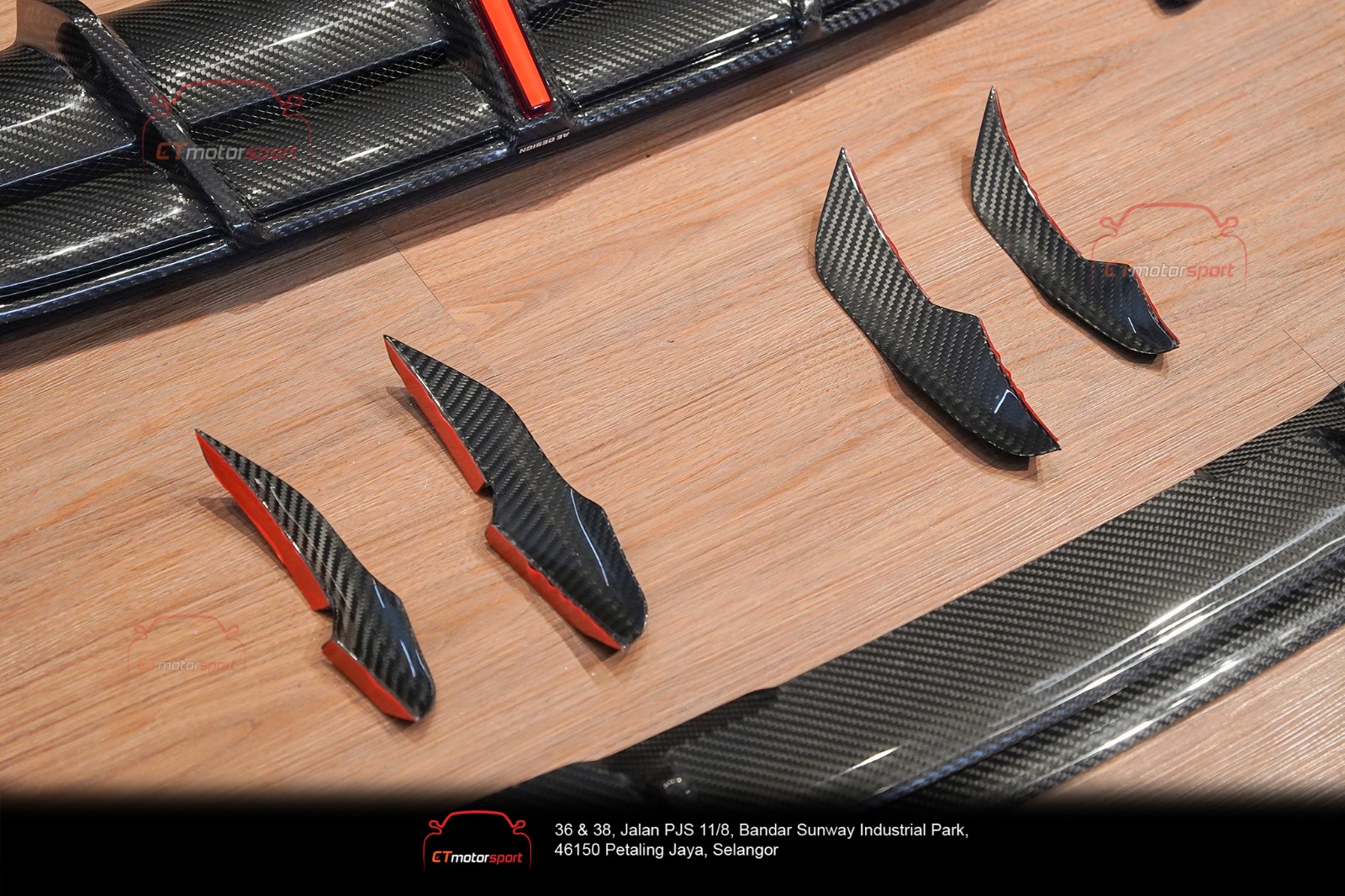 MERCEDES BENZ GLC43 2019-2022 Front Canard Set (4item) Ae Design