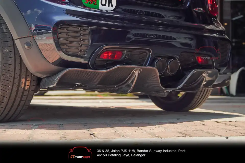 MINI Cooper S JCW F55 F56 Rear Diffuser DUE AG Carbon