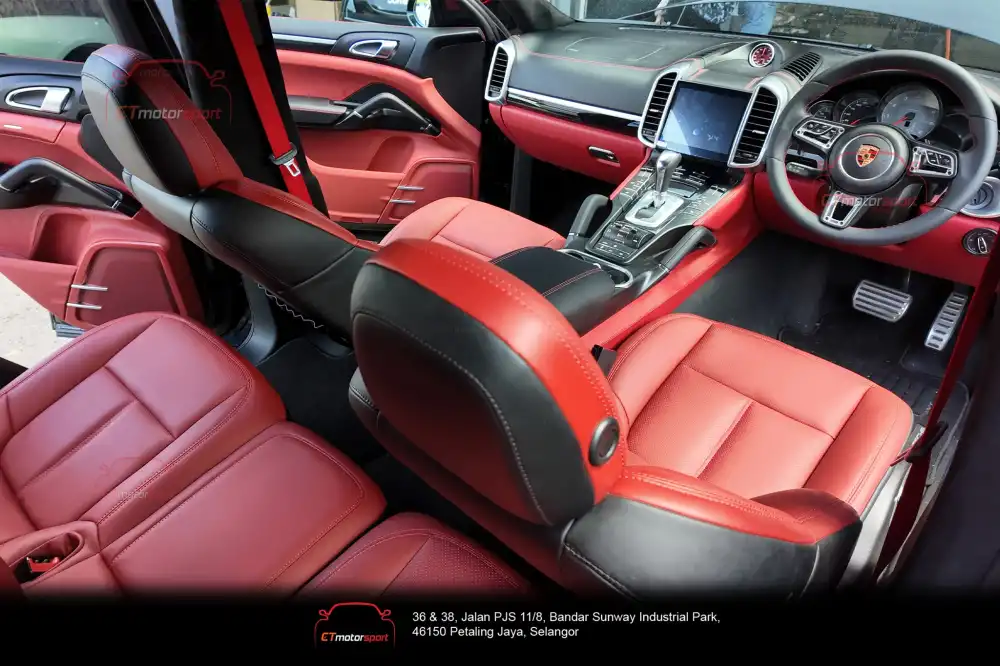 Porsche Cayenne 958.1 Interior Full Leather NAPPA RED set