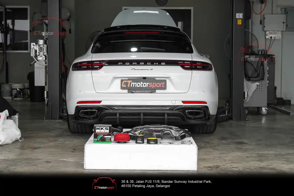 Porsche Panamera 971 2017 3.0T FOGIAGO COLD AIR INTAKE (DCF) HKS Air Filter