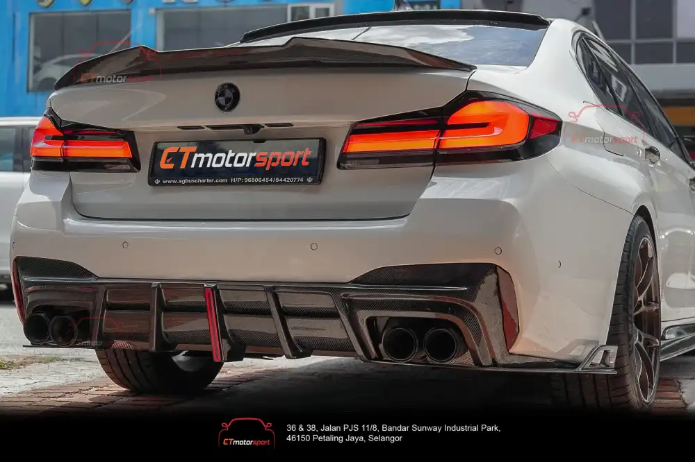 BMW G30 Lci Rear Diffuser and Canard AE Design